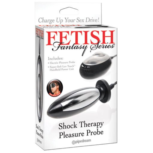 Pipedream Fetish Fantasy Series Shock Therapy Pleasure Probe Black-Silver