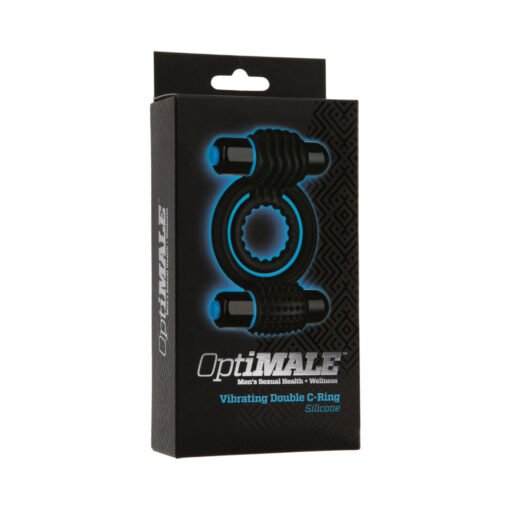 OptiMALE  Vibrating Double C-Ring Black