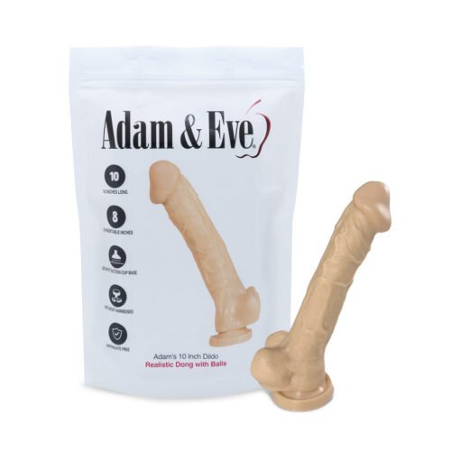 Adam & Eve Adam's Cock 10 in. Dildo (Bag Packaging)