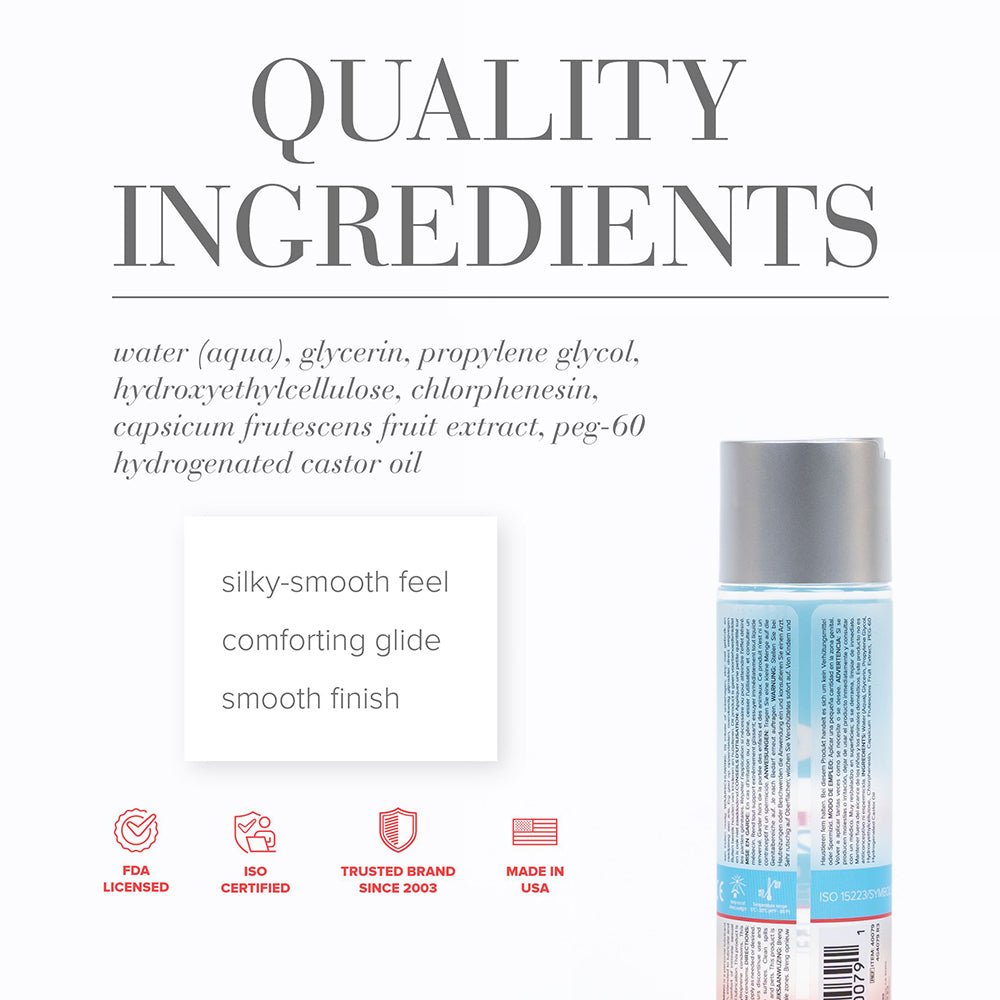 JO H2O Warming Water-Based Lubricant 4 oz. - Image 2