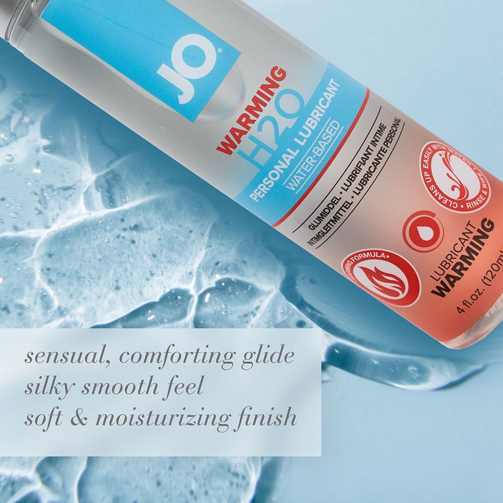 JO H2O Warming Water-Based Lubricant 4 oz. - Image 4