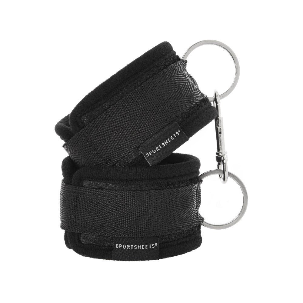 Sportsheets Soft Cuffs with Velcro Straps Black - Image 5