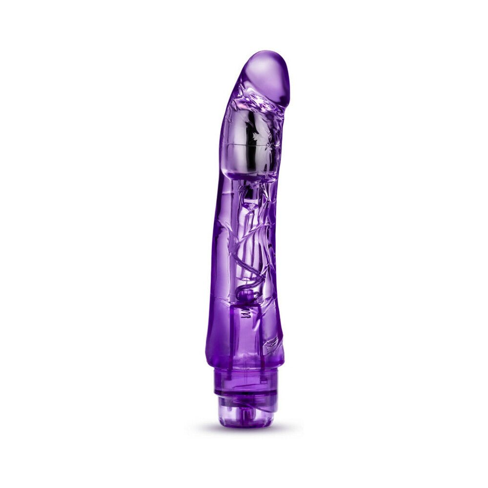 Naturally Yours Mambo Vibe Realistic 9 in. Vibrating Dildo Purple – alternate view 1