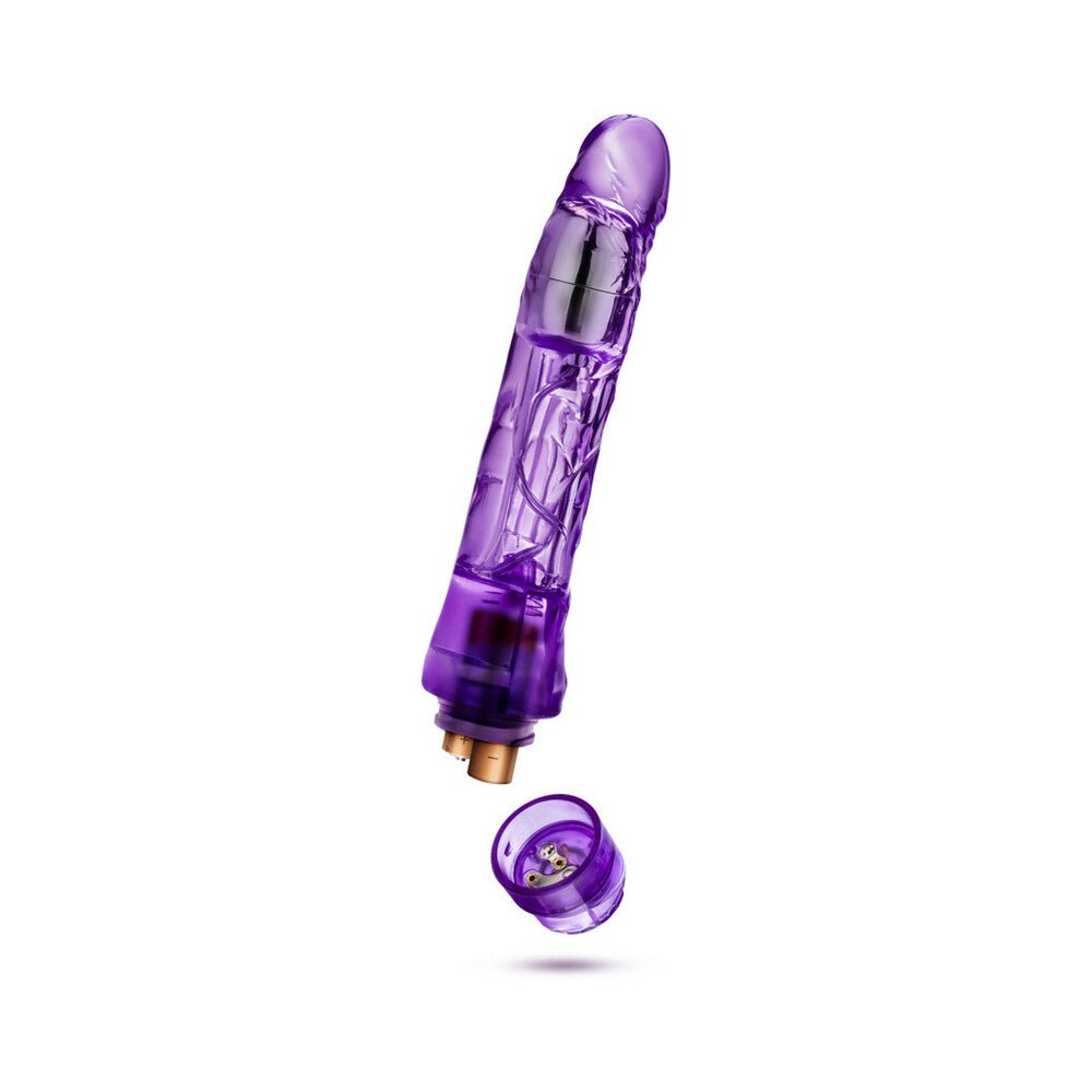 Naturally Yours Mambo Vibe Realistic 9 in. Vibrating Dildo Purple – alternate view 4