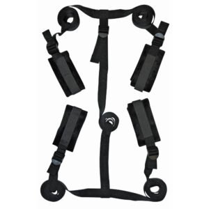 Alternative view of Sportsheets Sex & Mischief 5-Piece Adjustable Bed Bondage Restraint Kit Black