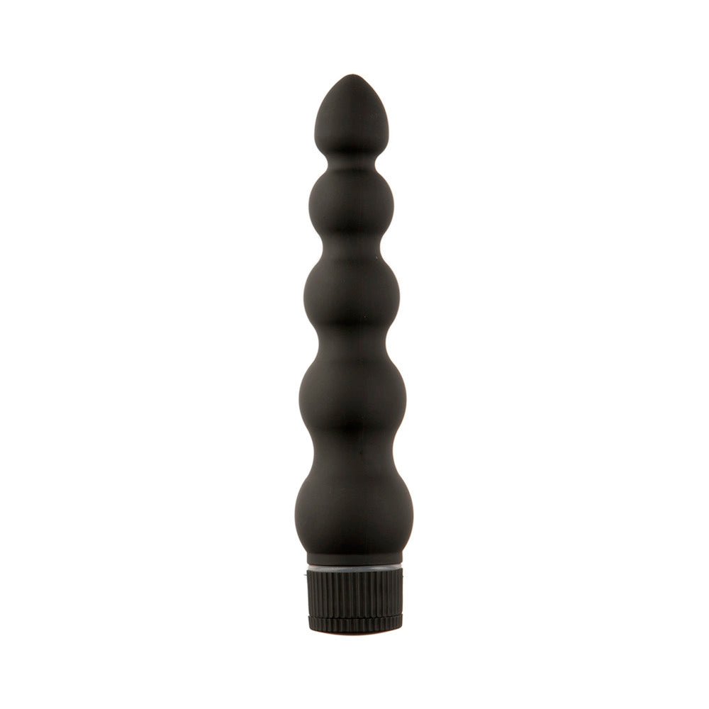 Black Magic 7in Ribbed Vibrator – alternate view 1