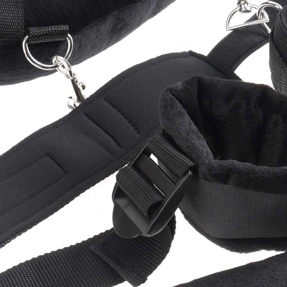Fetish Fantasy Series Adjustable Position Master with Cuffs Black - Image 2