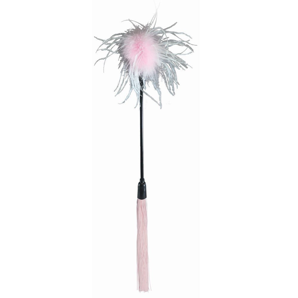 Sportsheets Sex & Mischief Whip & Tickle Pink/White – alternate view 1