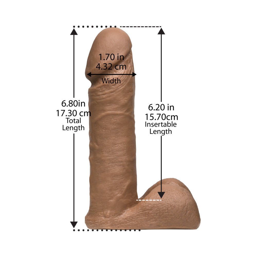 Vac-U-Lock - 6-Inch ULTRASKYN Cock Brown – alternate view 2