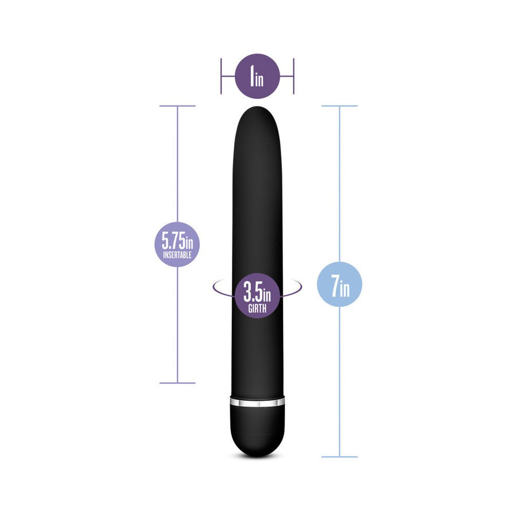 Rose Luxuriate Classic Slimline Vibrator Black – alternate view 6