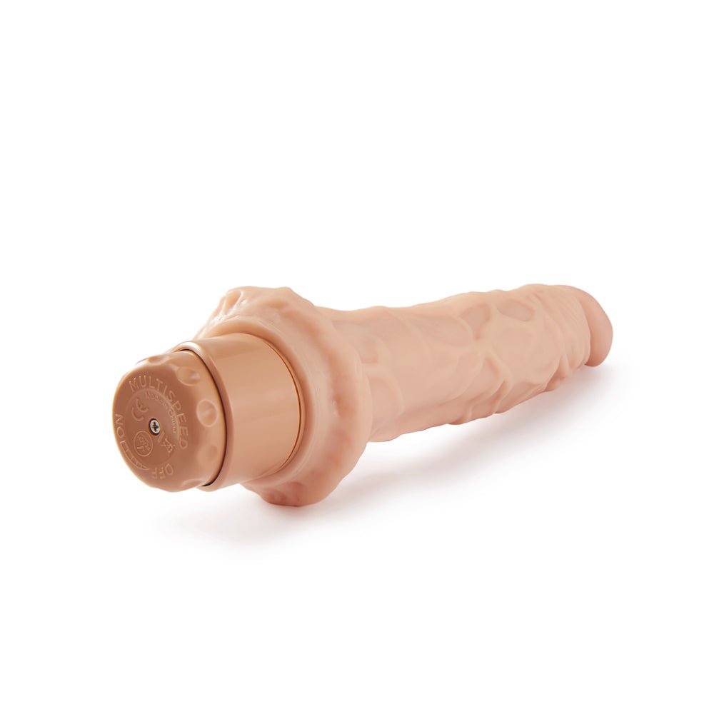 Dr. Skin Cock Vibe 8 Realistic 9.75 in. Vibrating Dildo Beige – alternate view 5