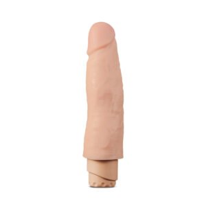 Alternative view of Dr. Skin Cock Vibe 14 Realistic 8 in. Vibrating Dildo Beige