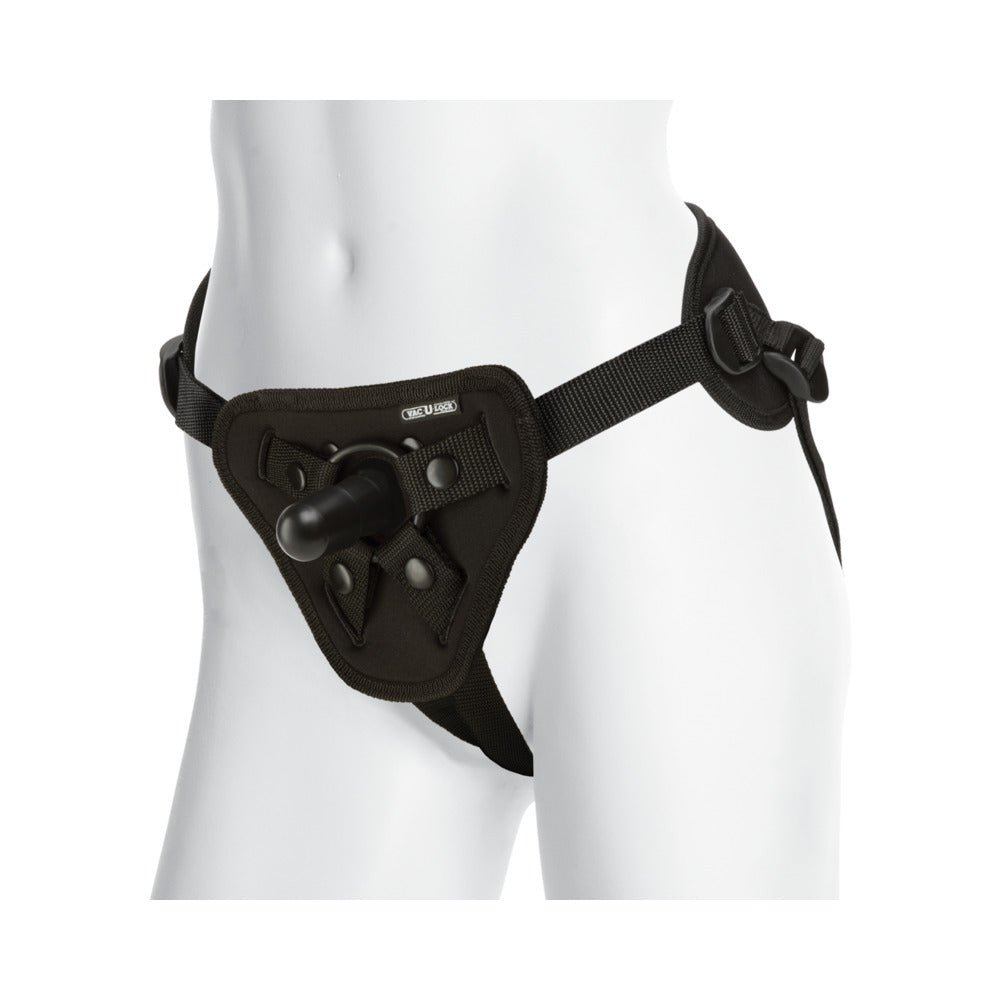 Vac-U-Lock Platinum - Supreme Harness - With Plug Black – alternate view 1