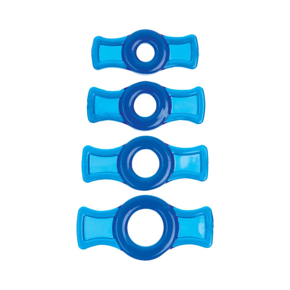 TitanMen - Cock Ring Set Blue – alternate view 1