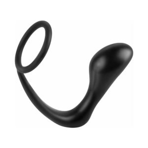 Alternative view of Anal Fantasy Collection Silicone Ass-Gasm Cockring Plug Black