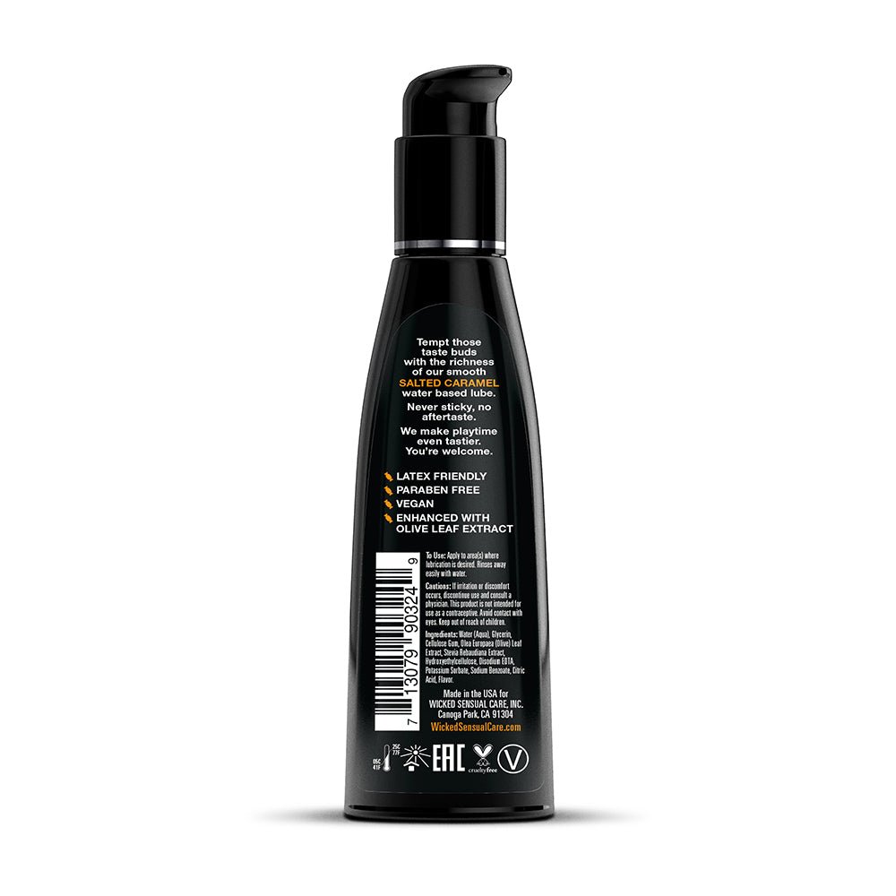 Wicked Aqua Salted Caramel Water-Based Lubricant 4 oz. – alternate view 1