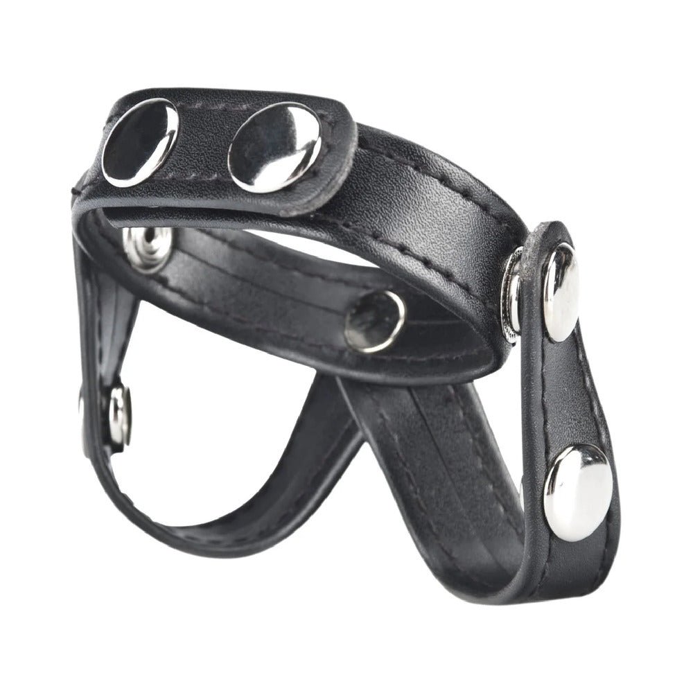 Blue Line C&B Gear V-style Cock Ring with Ball Divider – alternate view 1