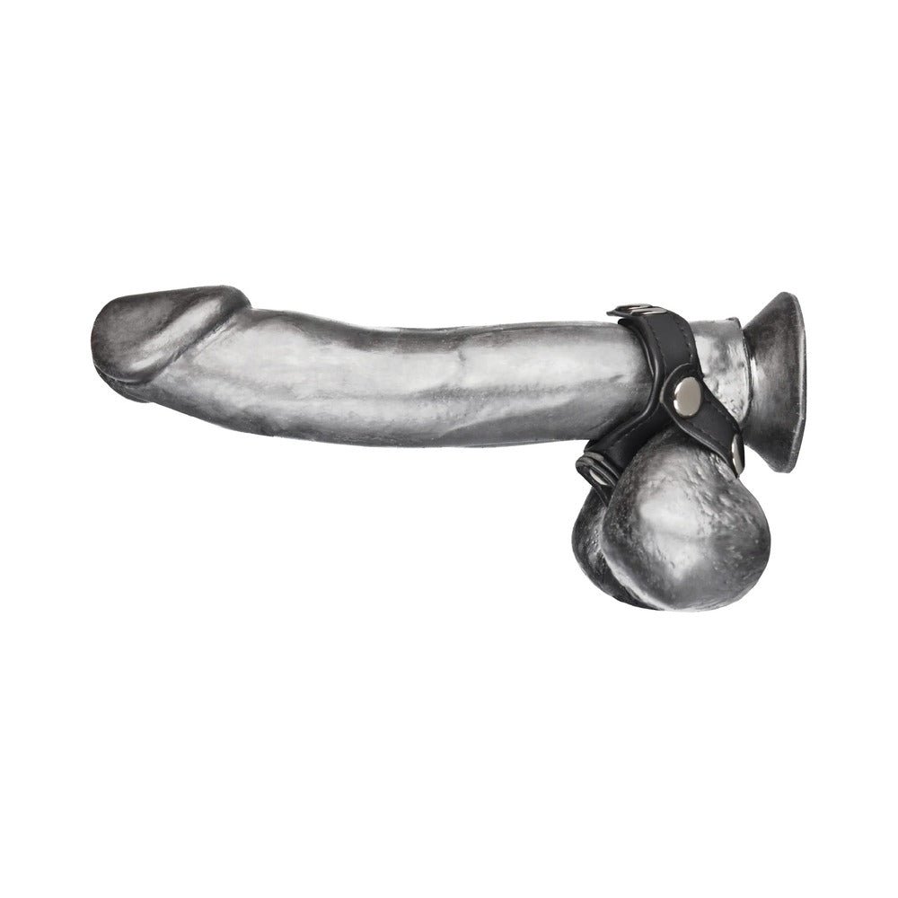 Blue Line C&B Gear V-style Cock Ring with Ball Divider – alternate view 2