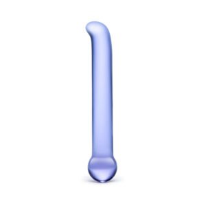 Alternative view of Glas 6.75 in. Purple G-Spot Tickler Glass Dildo