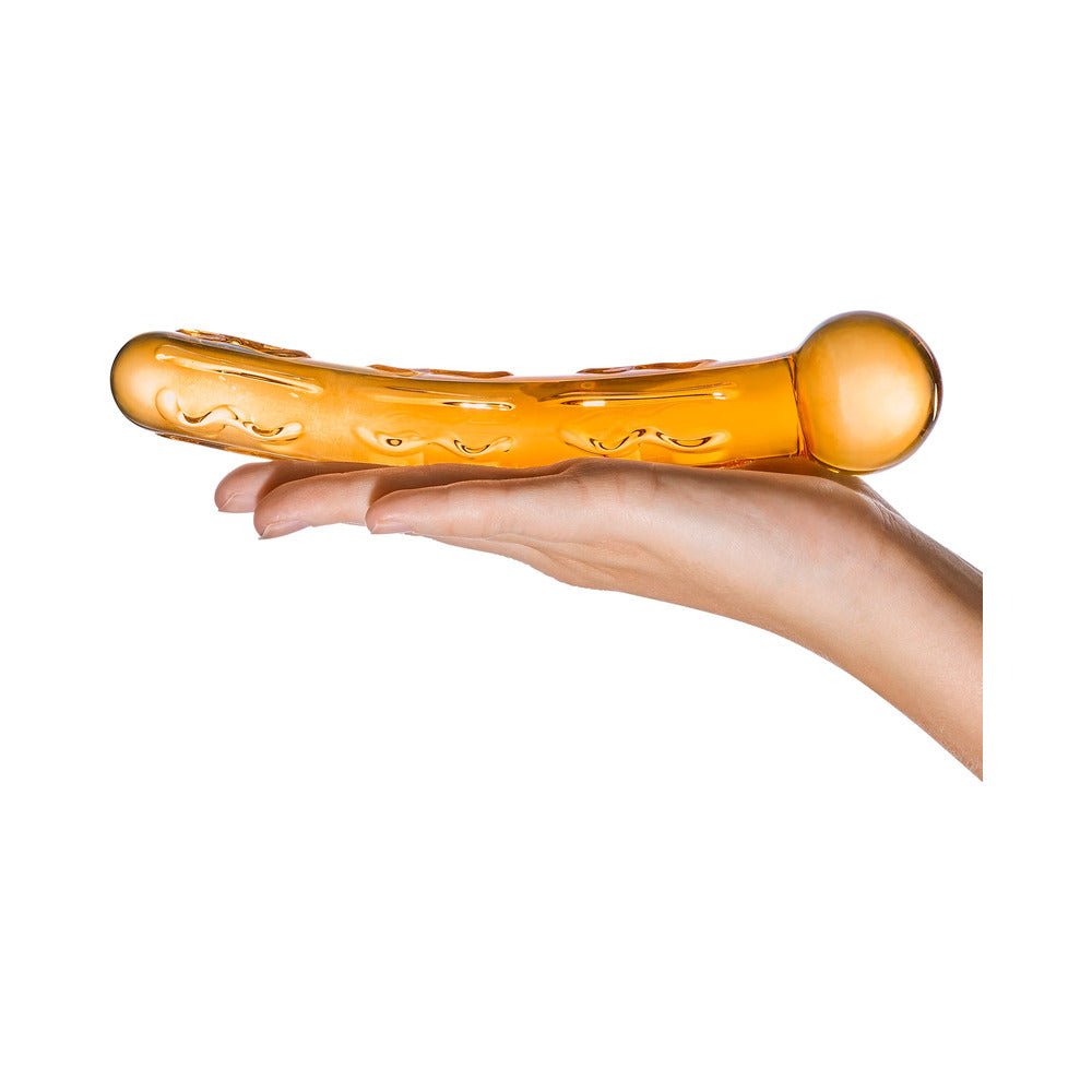 Glas 7.5 in. Orange Tickler Glass Dildo – alternate view 4