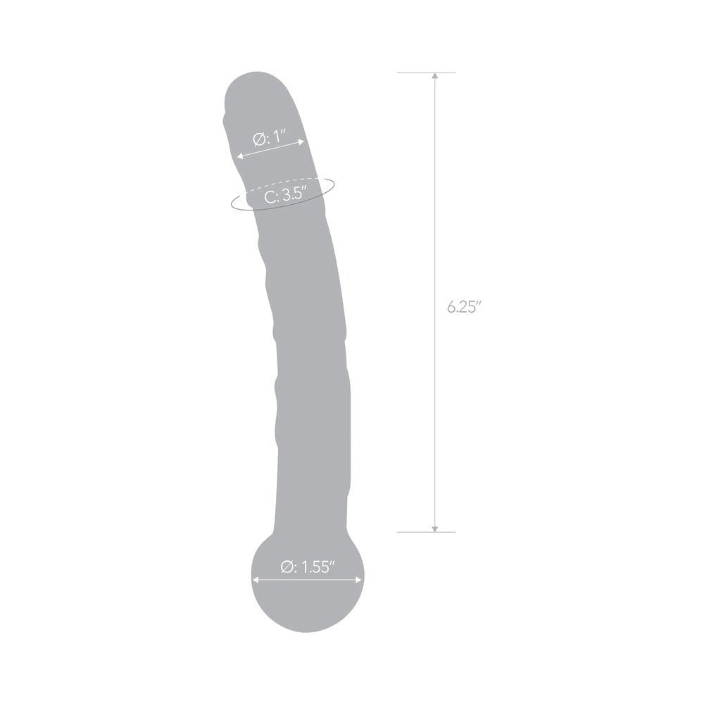 Glas 7.5 in. Orange Tickler Glass Dildo – alternate view 6