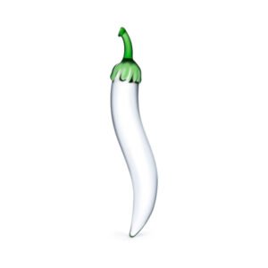 Alternative view of Glas 8.25 in. Glass Naturals Chili Pepper Dildo