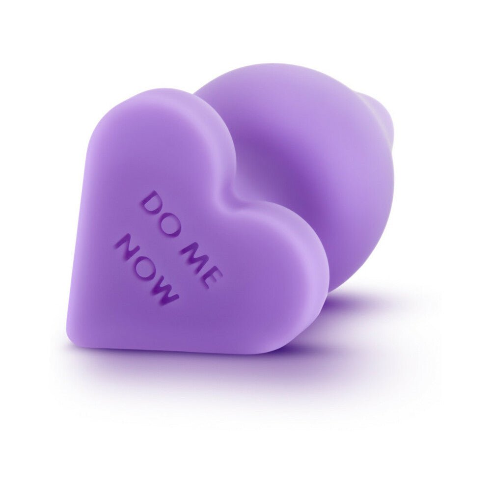 Play with Me Naughty Candy Hearts ''Do Me Now'' Anal Plug Purple – alternate view 4