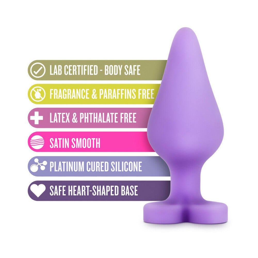 Play with Me Naughty Candy Hearts ''Do Me Now'' Anal Plug Purple – alternate view 5