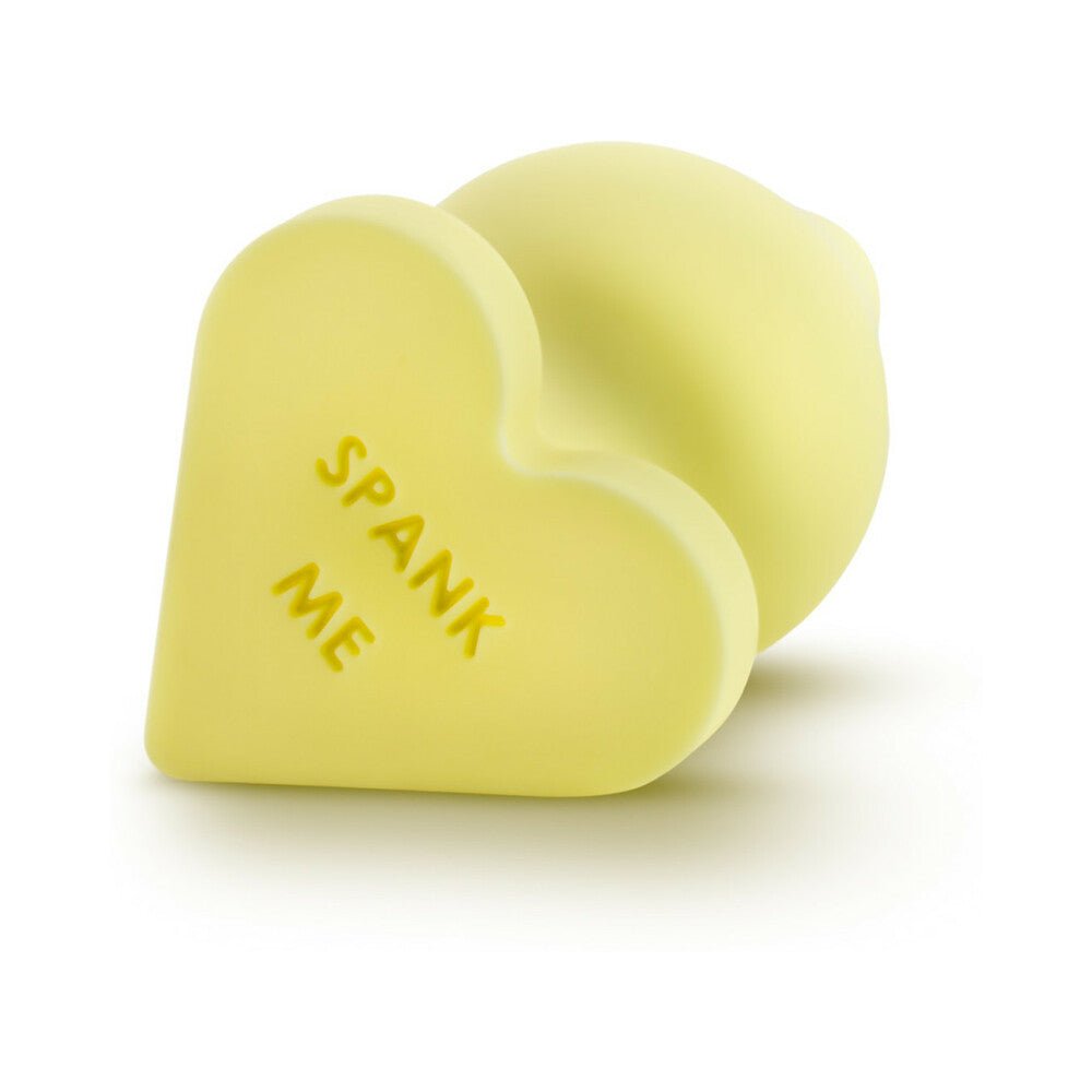 Play with Me Naughty Candy Hearts ''Spank Me'' Anal Plug Yellow – alternate view 4