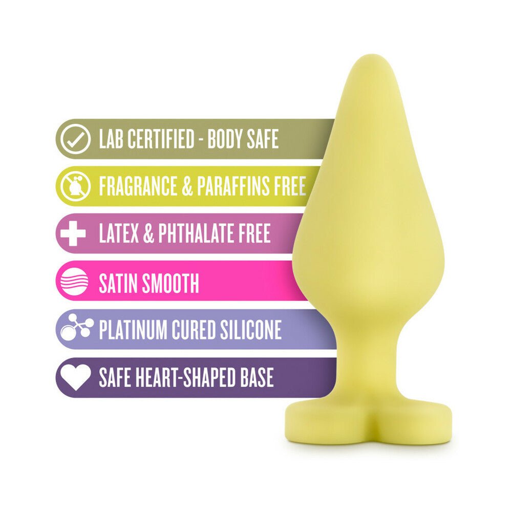 Play with Me Naughty Candy Hearts ''Spank Me'' Anal Plug Yellow – alternate view 5