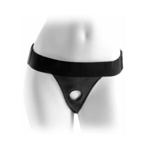 Alternative view of Fetish Fantasy Series Velcro Crotchless Harness Black