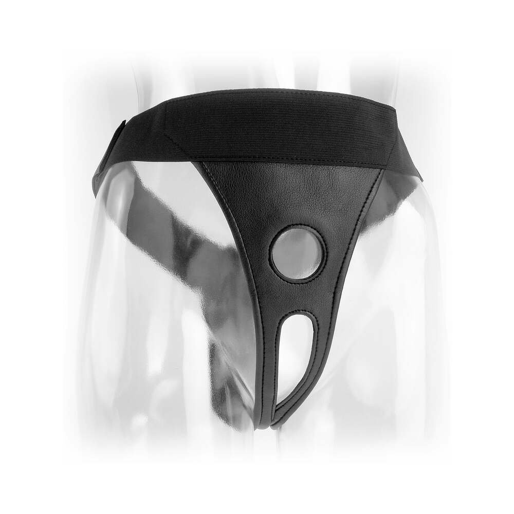 Fetish Fantasy Series Velcro Crotchless Harness Black - Image 4