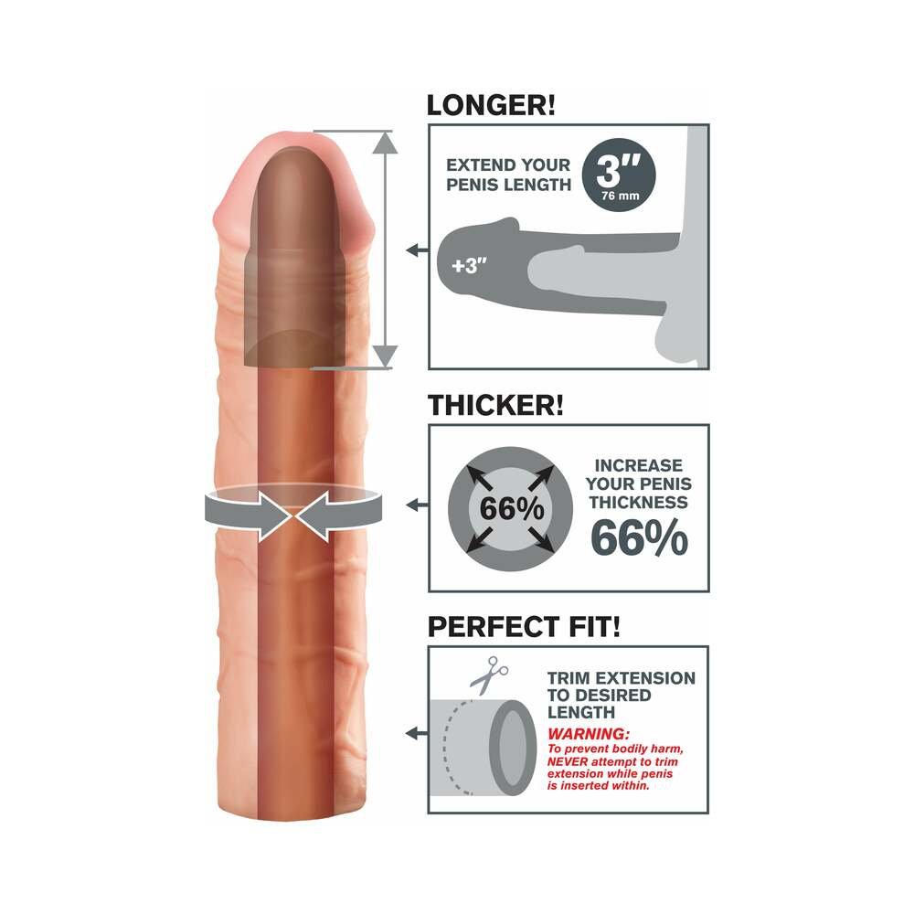 Fantasy X-tensions Mega 3 in. Extension Beige – alternate view 3