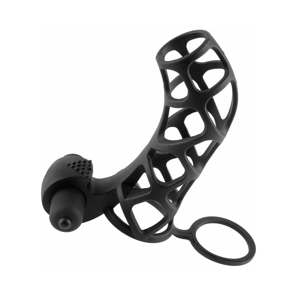 Fantasy X-tensions Vibrating Extreme Silicone Power Cage Black – alternate view 1