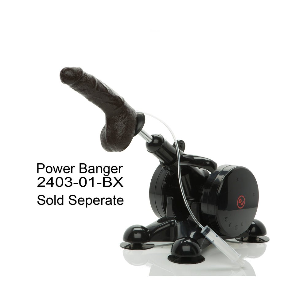 Bust It Squirting Realistic Cock Black w/1oz Nut Butter – alternate view 3