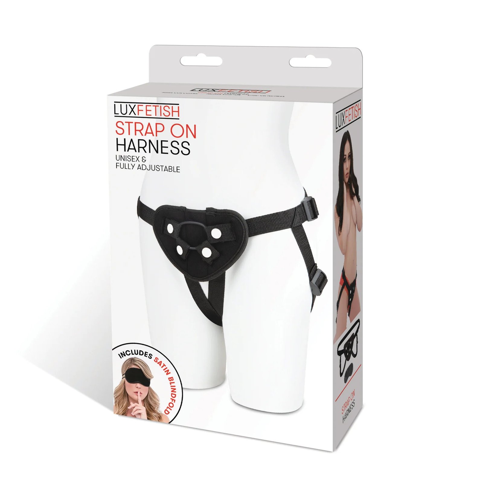 Lux Fetish Neoprene Strap-On Harness Black - Image 9