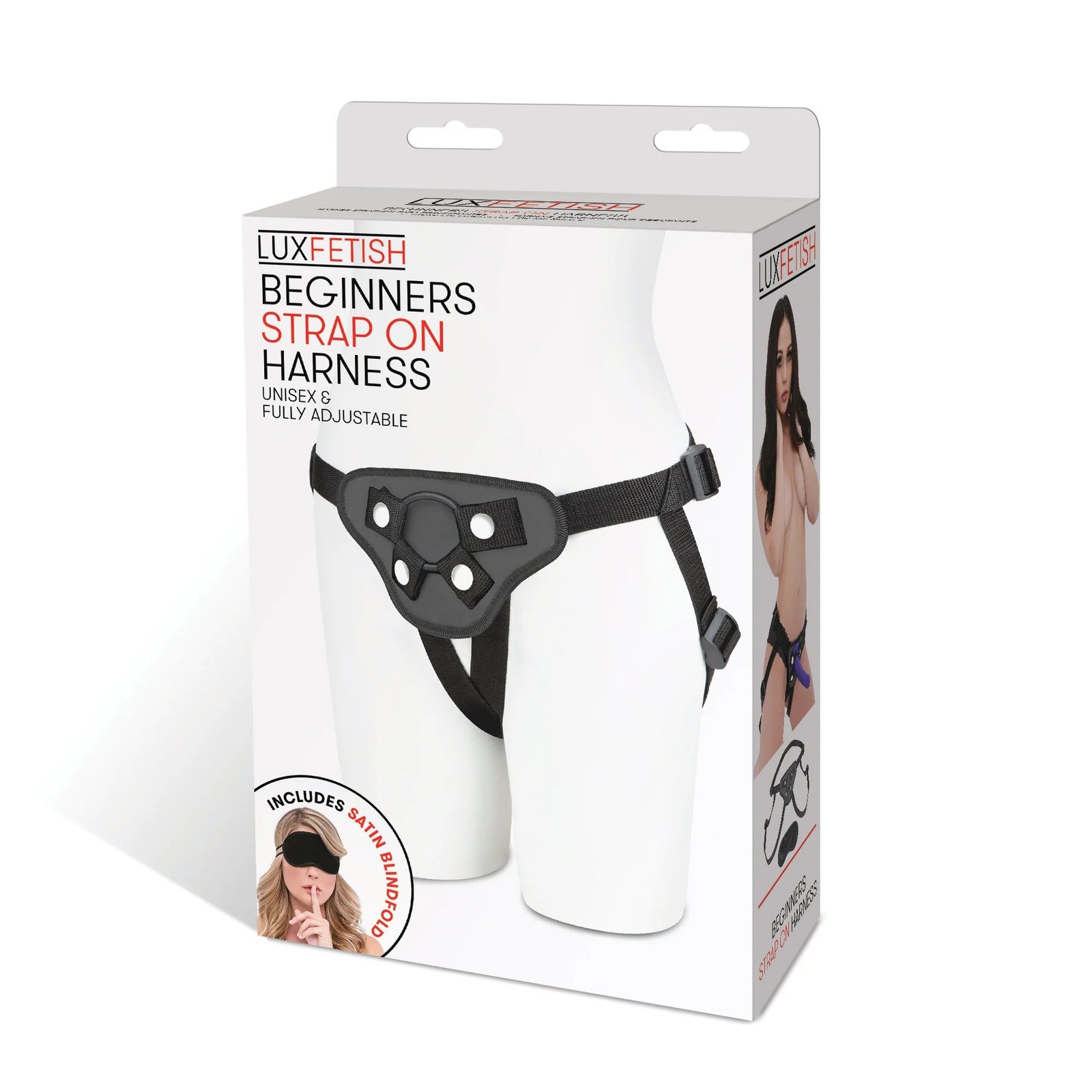 Lux Fetish Beginners Strap-On Harness Black – alternate view 9