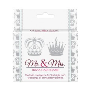 Alternative view of Mr. and Mrs. Trivia Card Game