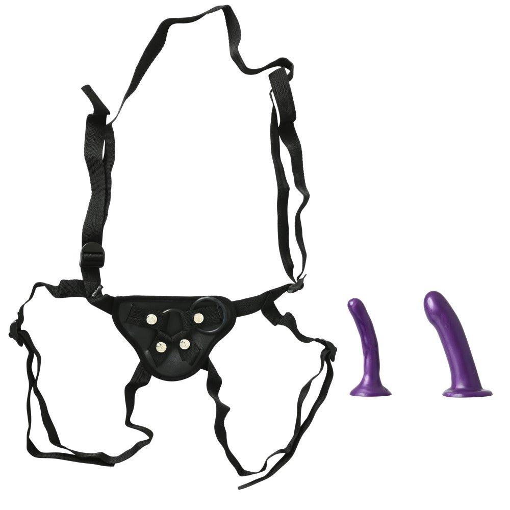 Sportsheets Anal Explorer Kit with Adjustable Strap-On Harness & 2-Piece Silicone Dildo Set – alternate view 1