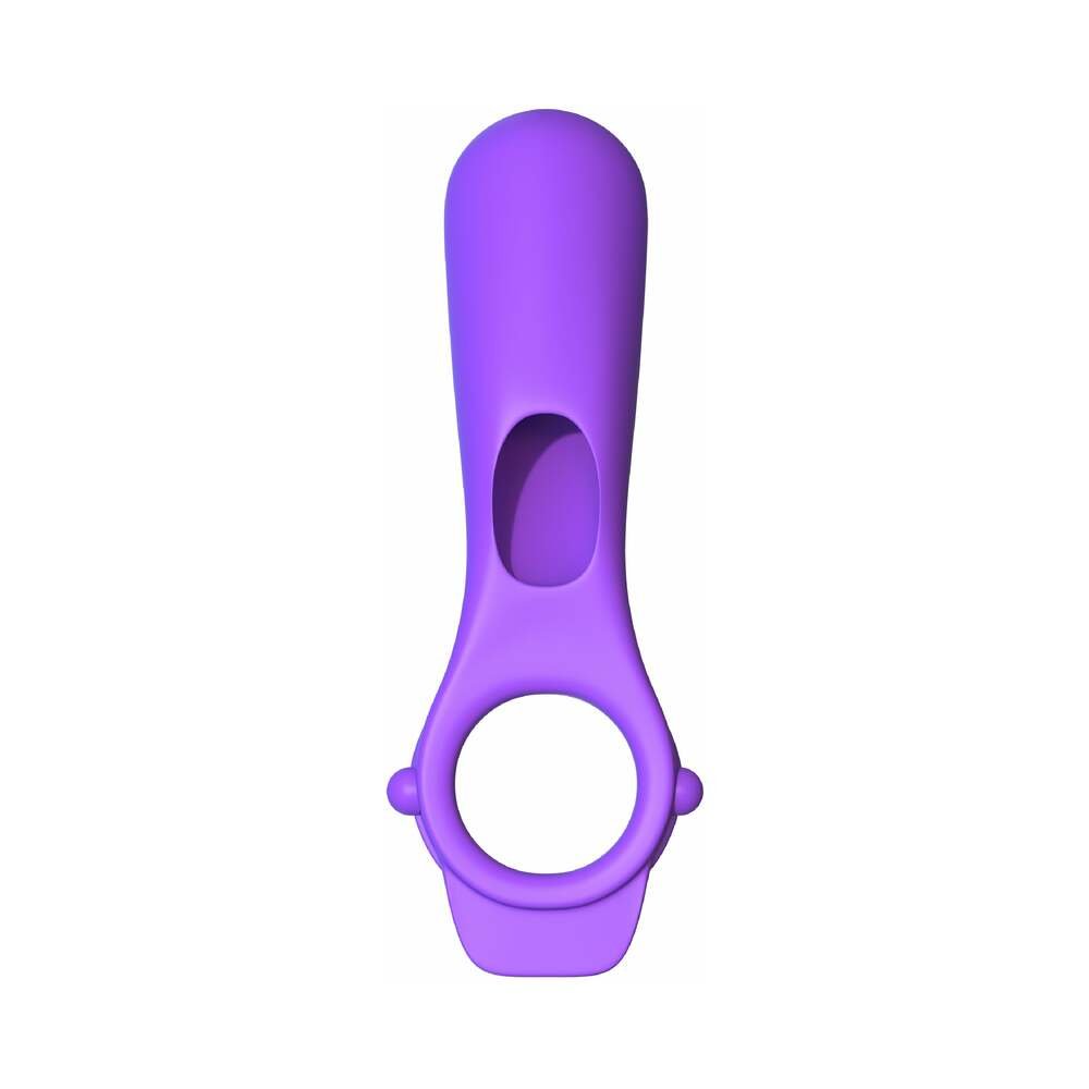 Fantasy C-Ringz Remote-Controlled Vibrating Ride N Glide Couples Ring Purple – alternate view 3