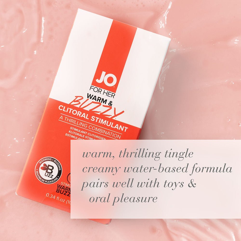 JO Warm & Buzzy Clitoral Stimulant 0.34 oz. - Image 4