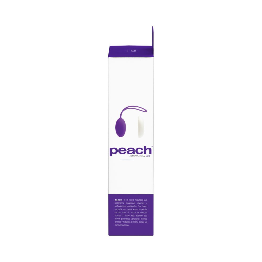 VeDO Peach Rechargeable Egg Vibe - Into You Indigo - Image 7
