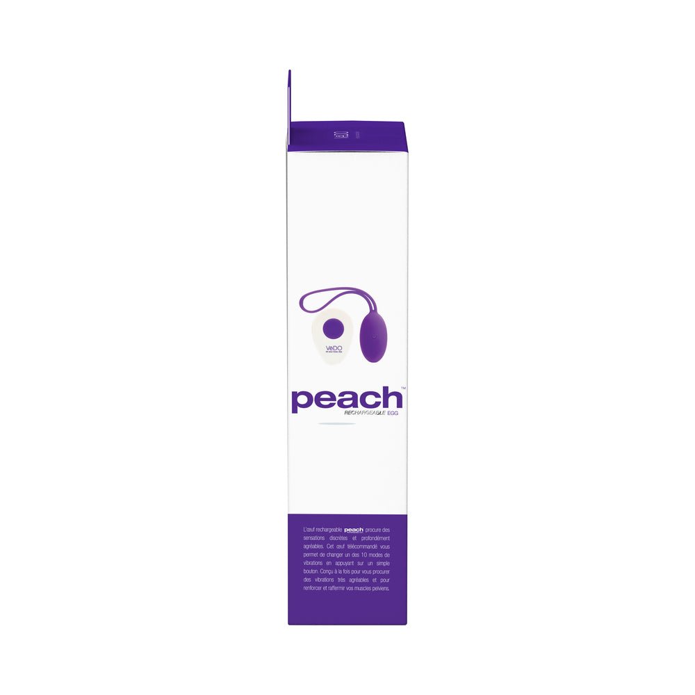 VeDO Peach Rechargeable Egg Vibe - Into You Indigo - Image 8