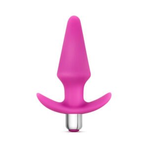 Alternative view of Luxe Discover Vibrating Silicone Anal Plug Pink