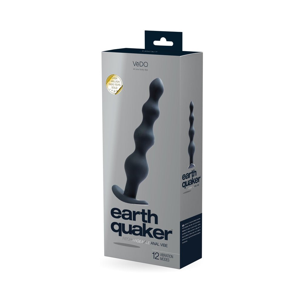VeDO Earth Quaker Anal Vibe - Just Black - Men's - Image 5