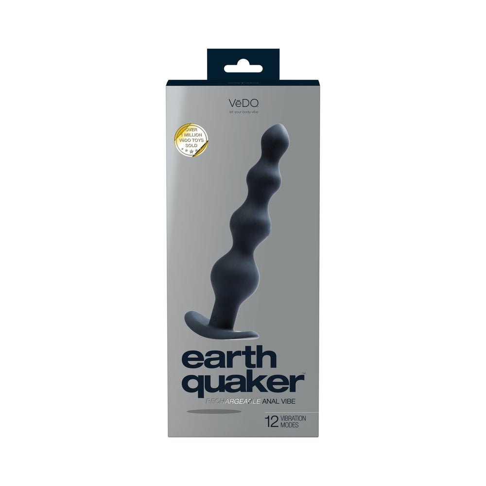 VeDO Earth Quaker Anal Vibe - Just Black - Men's - Image 6