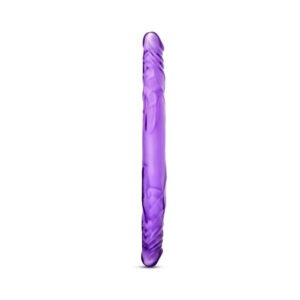 Alternative view of B Yours 14 in. Double Dildo Purple