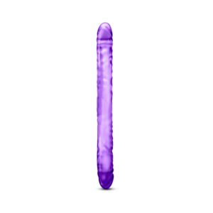 Alternative view of B Yours 18 in. Double Dildo Purple