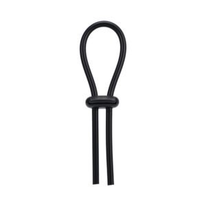 Alternative view of Rock Solid Black Silicone Double Lock Adjustable  Lasso/Bolo