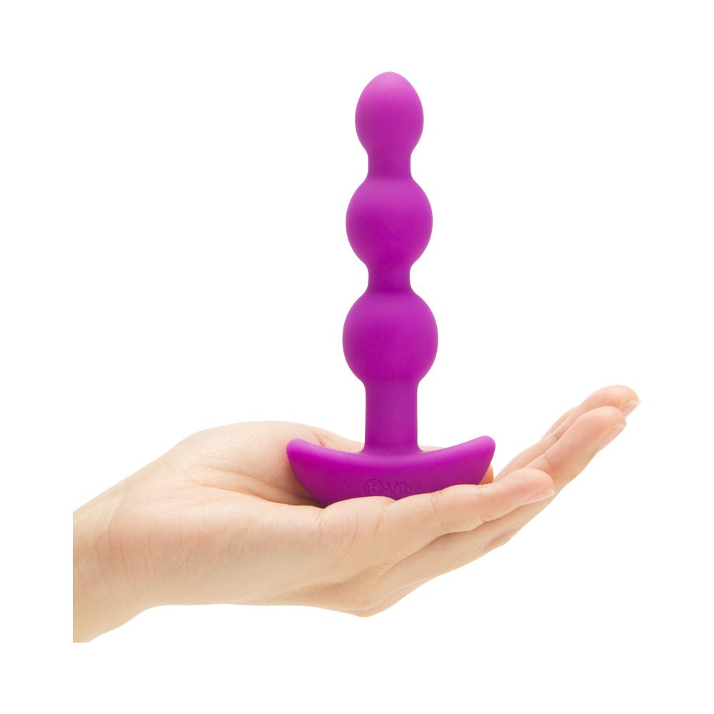 b-Vibe Triplet Rechargeable Remote-Controlled Vibrating Anal Beads Plug Fuchsia - Image 10
